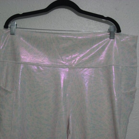 FABLETICS Oasis Leggings Women's Size 4X Iridescent Pink High-Waist PURELUXE - Picture 11 of 12